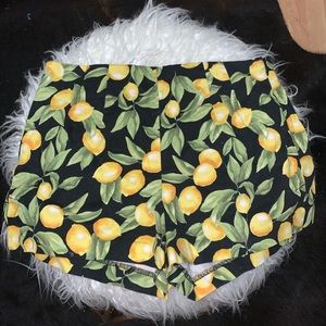 Lemon High Waist Shorts